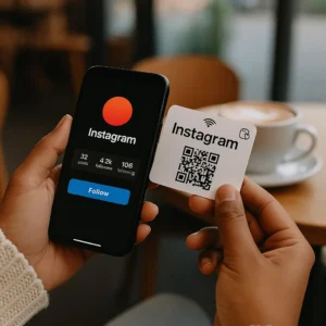 MYQR NFC instagram profile