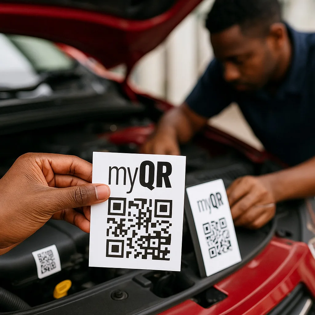 automotive garage qr code parts verification kenya mechanic workshop