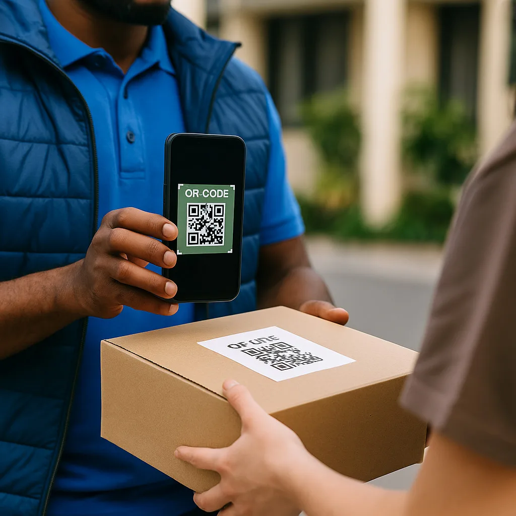 delivery scan package qr code handover kenya ecommerce logistics
